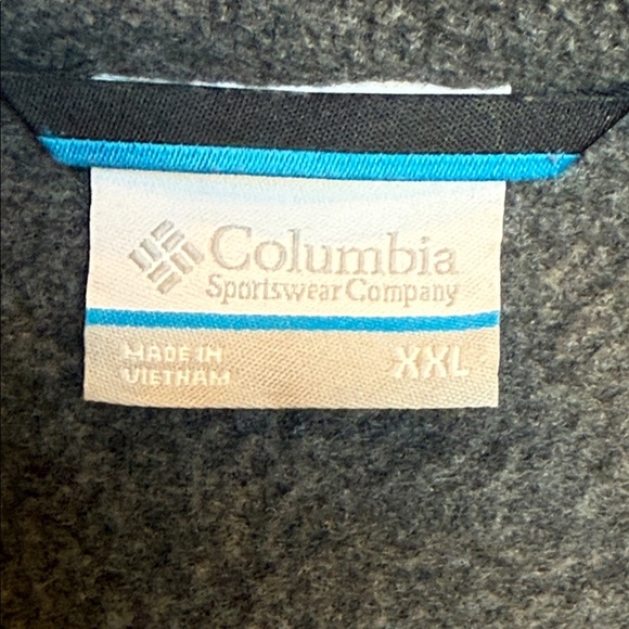 Columbia Charcoal Fleece Full Zip Jacket XXL WSU Cougars Washington State - Picture 3 of 5